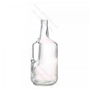China 1.75L Big Spirit Glass Bottle with Handle Manufacturer and Company | QLT