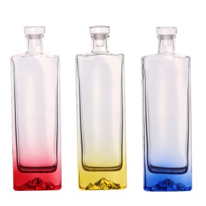 250ml ice berg shape  liquor glass bottles