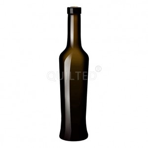 Design round 500 ml amber liquor spirit glass ging bottle