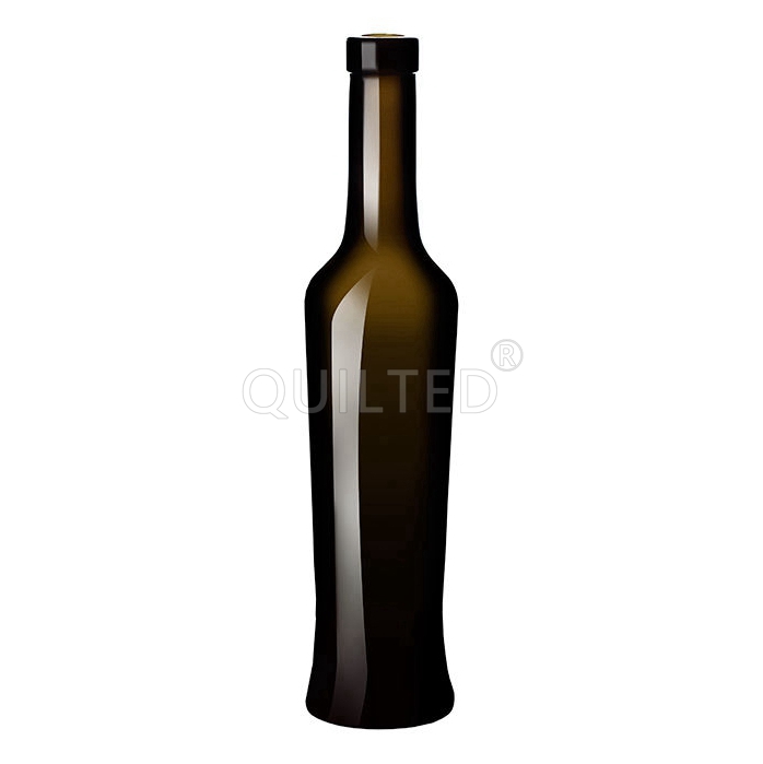 China Wholesale 750ml Liquor Bottles Factories Pricelist- Design round 500 ml amber liquor spirit glass ging bottle  – QLT