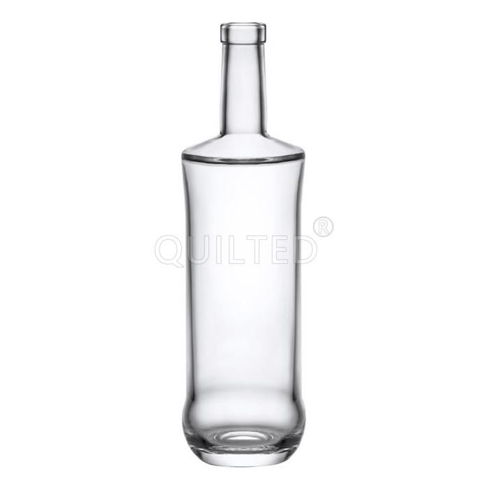 China Wholesale Glass Whiskey Bottle Quotes Pricelist- Classical round 750 ml clear liquor glass bottle  – QLT