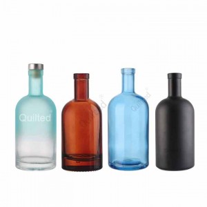 China 750 ml Clear Glass Nocturne Nordic Liquor Bottle 21.5mm Cork Top Finish Manufacturer and Company | QLT