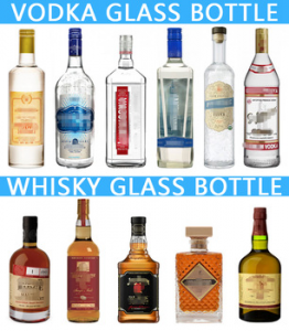 China 350 ml 500 ml clear and amber liquor spirit glass bottle Manufacturer and Company | QLT