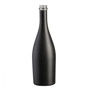 750ml Black Painting Glass Bottle