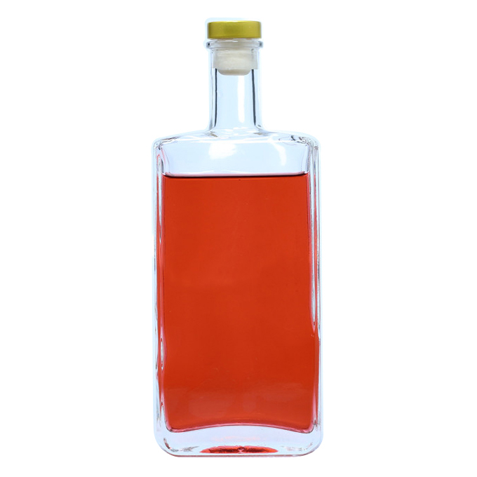 High-Quality Cheap Whiskey Sample Bottles Factories Pricelist- Factory wholesale Custom Whiskey Bottle – Flat square shape – QLT – QLT