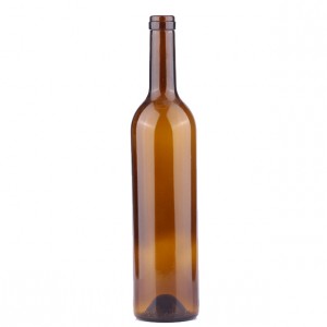 China Wholesale 750 ml Brown Wine Glass Bottle