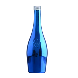 Custom color 750 ml wine glass champagne bottle