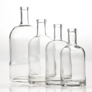 China 50ml 100ml 200ml 375ml 500ml 750ml 1000ml Clear Nocturne Liquor Glass Bottles Manufacturer and Company | QLT