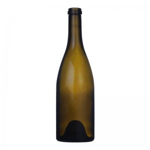 W-6 750ml Burgundy Wine Red Glass Bottle