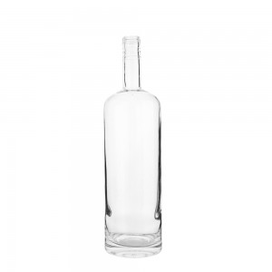 China 1000 ml round liquor clear glass bottle Manufacturer and Company | QLT