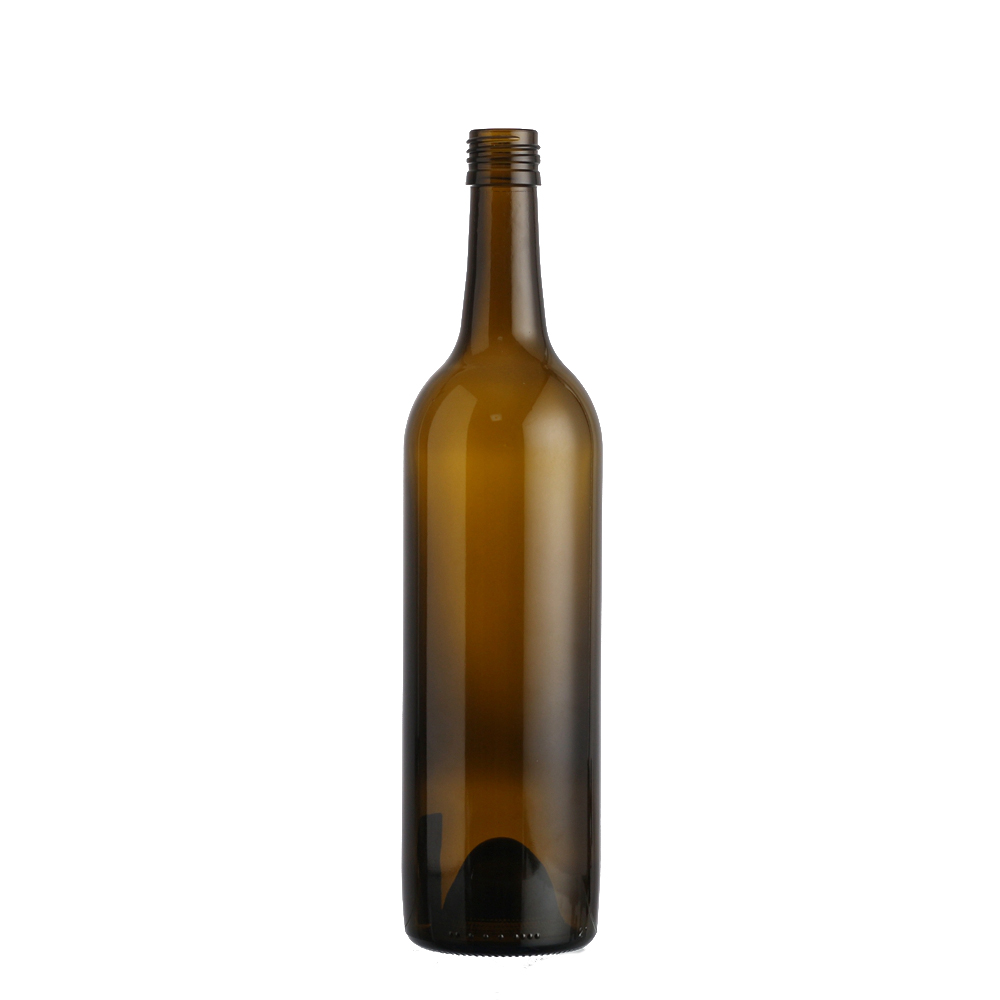 China Wholesale 25 Year Old Bottle Of Wine Factories Pricelist- 750 ml brown color wine liquor glass bottle  – QLT