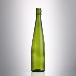 China 500 ml green color champagne wine glass bottle with cover