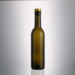 China 375 ml brown color wine liquor glass bottle with cork - QLT Manufacturer and Company | QLT