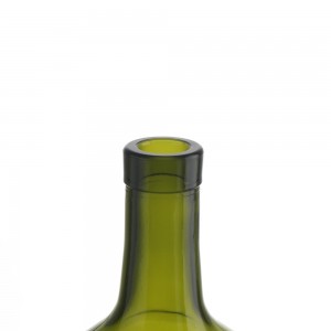 China 750 ml round shape green liquor glass bottle Manufacturer and Company | QLT