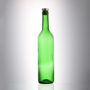 High-Quality Cheap Vodka With Blue Bottle Manufacturers Suppliers- 750 ml light green color liquor wine glass bottle  – QLT