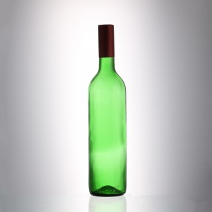 China 750 ml light green color liquor wine glass bottle Manufacturer and Company | QLT