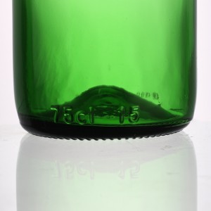 China 750 ml light green color liquor wine glass bottle Manufacturer and Company | QLT