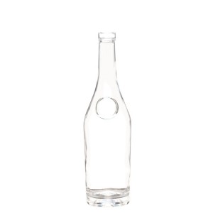 700ml Round Clear Liquor Glass Bottle