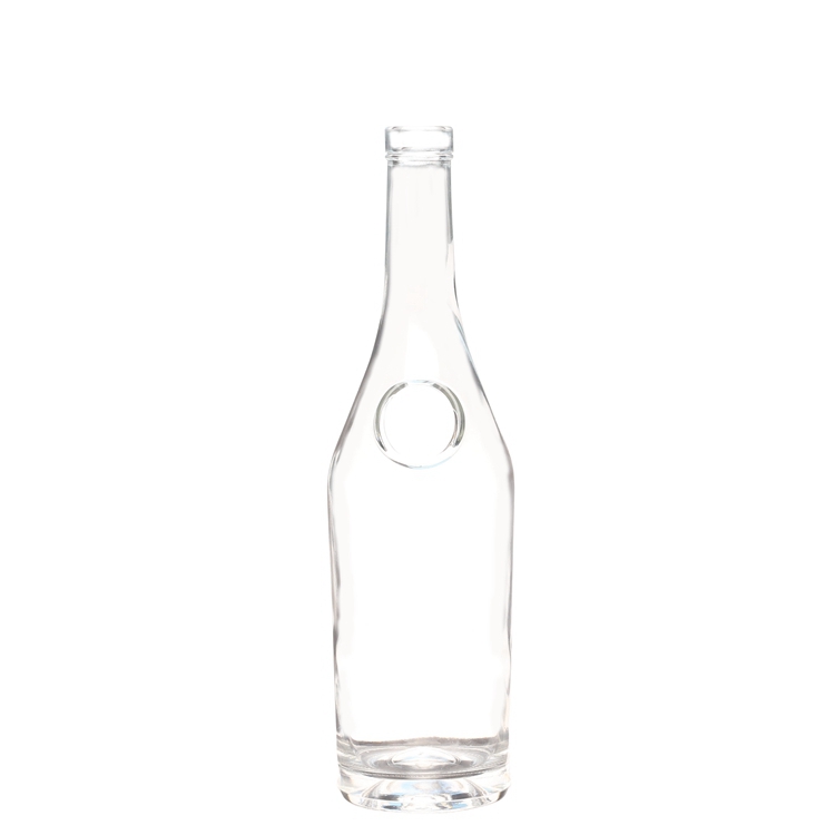 Factory selling 500ml Beer Bottles – 700ml Round Clear Liquor Glass Bottle – QLT