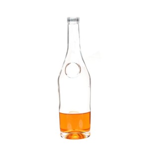 China 700ml Round Clear Liquor Glass Bottle Manufacturer and Company | QLT