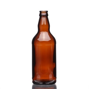 500ml Short Amber Glass Beer Bottle