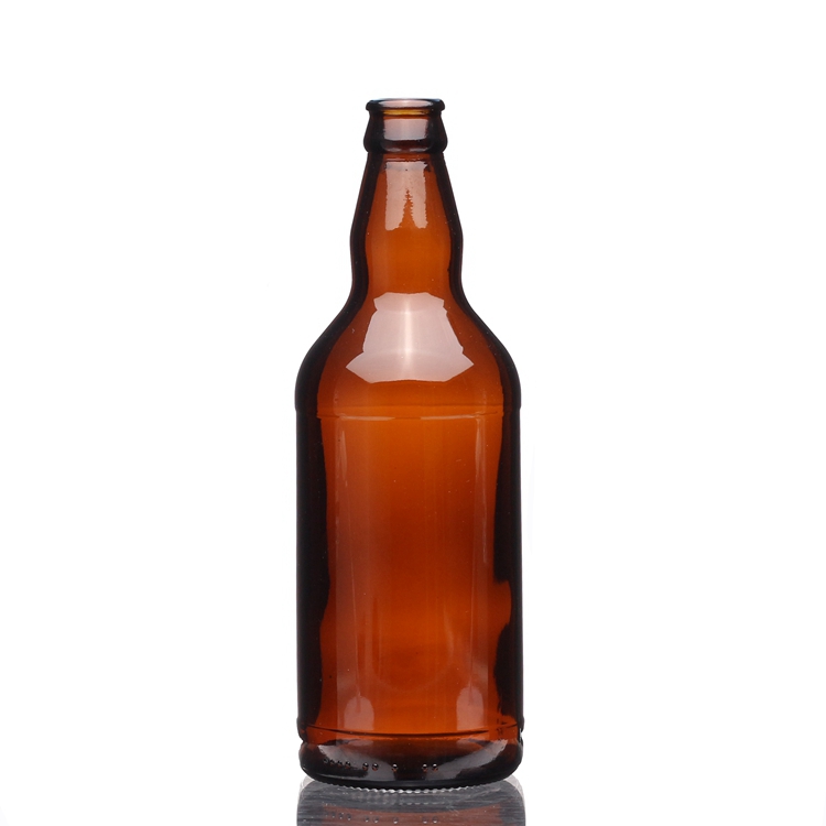 China Wholesale 500ml Gin Bottle Factories Quotes- 500ml Short Amber Glass Beer Bottle – QLT