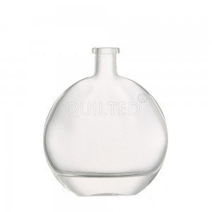 China Flat round 200 ml liquor glass whisky bottle Manufacturer and Company | QLT