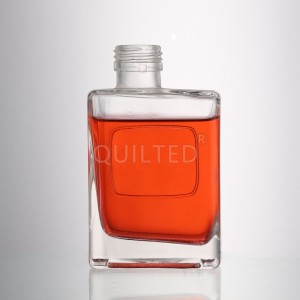 China 250 ml square shape liquor glass vodka bottle Manufacturer and Company | QLT