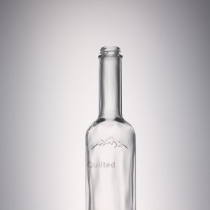 China 350 ml clear liquor glass vodka bottle with screw Manufacturer and Company | QLT