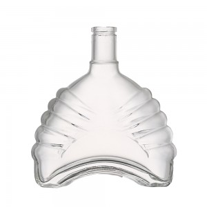 700 ml liquor clear flat glass bottle