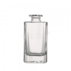 Square shape 200 ml liquor glass vodka bottle with lid