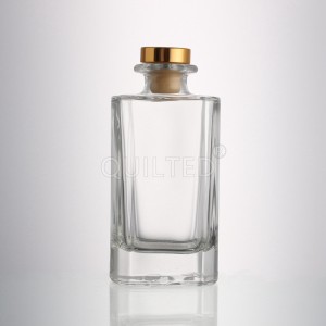 China Square shape 200 ml liquor glass vodka bottle with lid Manufacturer and Company | QLT