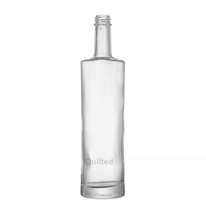 China 750 ml flat shoulder liuqor glass brandy bottle Manufacturer and Company | QLT
