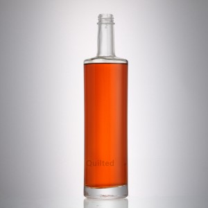 China 750 ml flat shoulder liuqor glass brandy bottle Manufacturer and Company | QLT