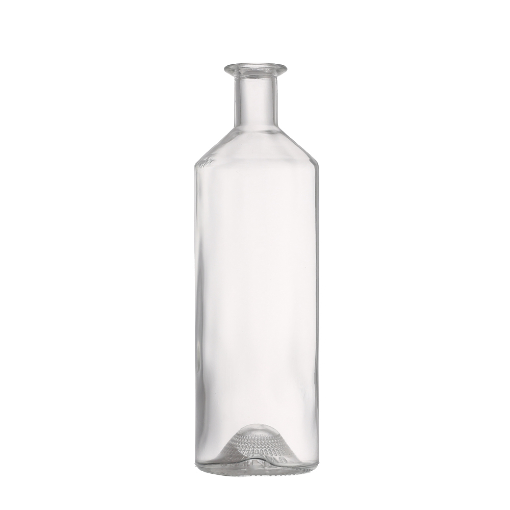 China Wholesale Screw Top Wine Bottles Factories Pricelist- 700 ml round liquor glass bottle with stopper cork – QLT