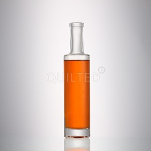 China Design 200 ml round liquor glass vodak bottle with lid Manufacturer and Company | QLT