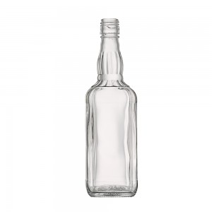 700 ml square shape glass liquor bottle