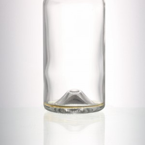 China Design 375 ml clear liquor glass gin bottle with cork Manufacturer and Company | QLT