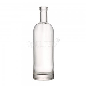 China 500ml round liquor glass vodka bottle with cork Manufacturer and Company | QLT