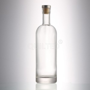 China 500ml round liquor glass vodka bottle with cork Manufacturer and Company | QLT