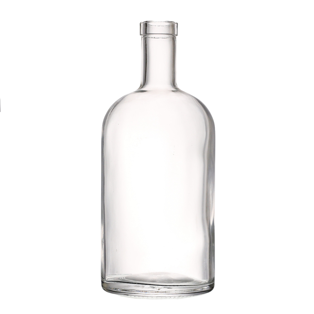 China Wholesale Glass Bottle Suppliers Factories Pricelist- Empty 1000 ml round shape liquor gin bottle  – QLT – QLT