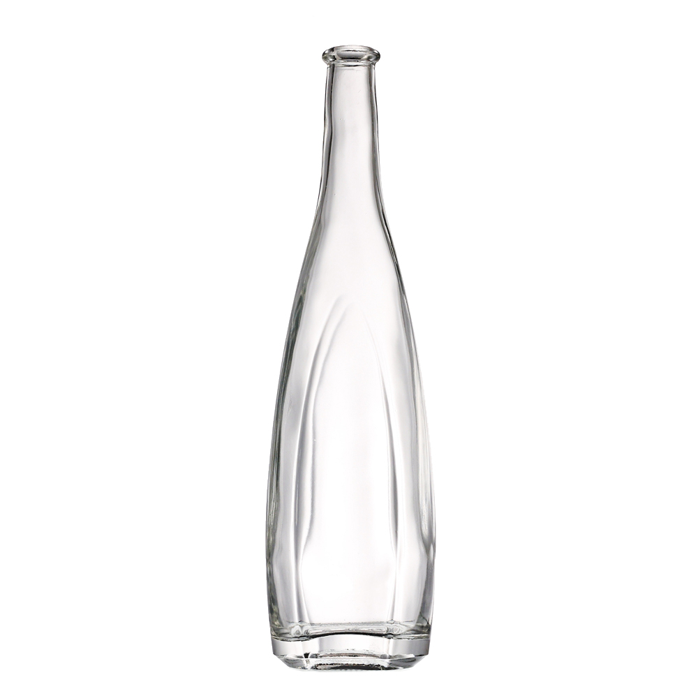 High-Quality Cheap Cheap Wine Bottles Quotes Pricelist- 1000 ml flat round long neck liquor glass whisky bottle  – QLT – QLT