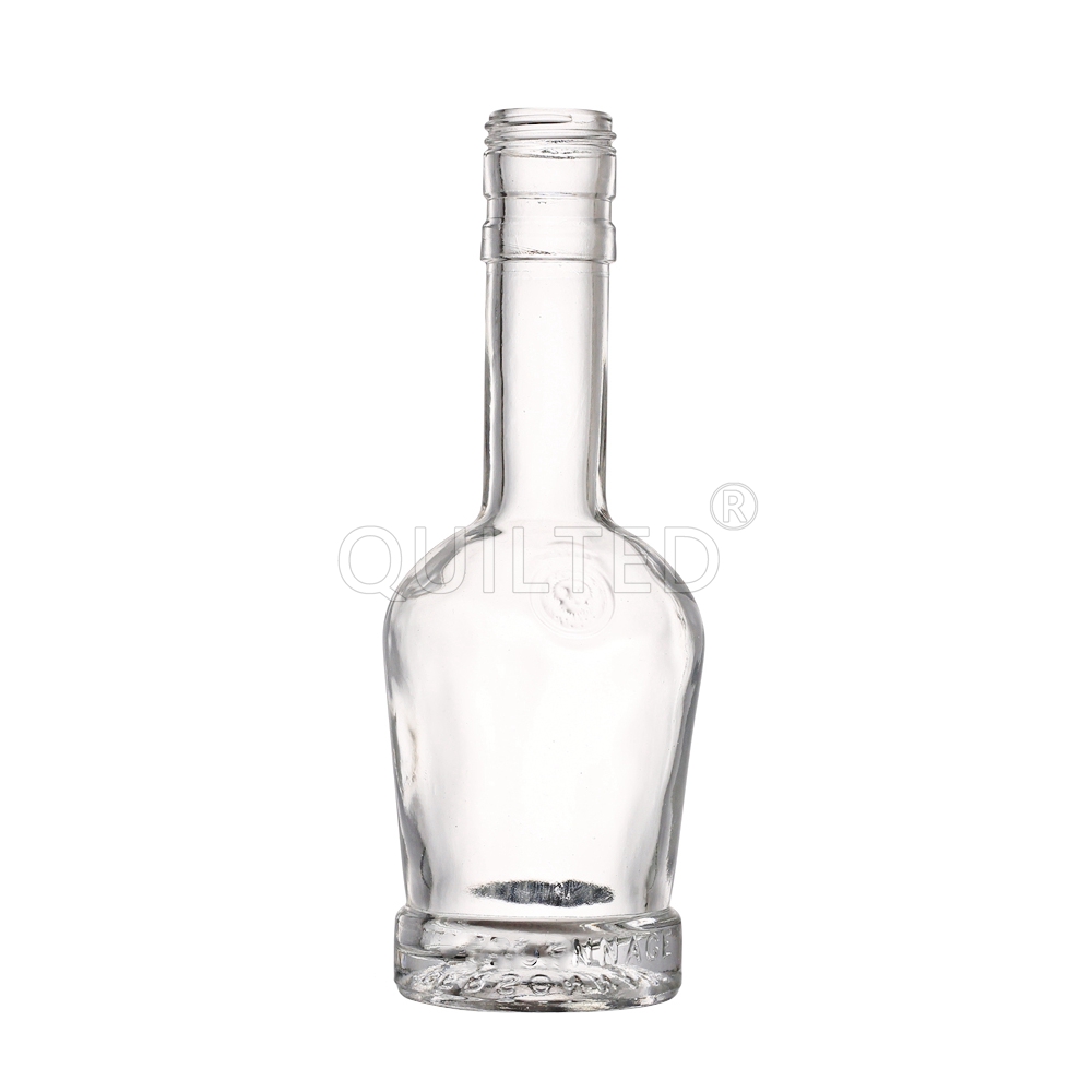 China Wholesale Pretty Liquor Bottles Quotes Pricelist- Clear 200 ml long neck liquor glass vodka bottle – QLT