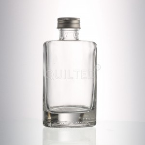 250 ml triangle shape liquor glass vodka bottle
