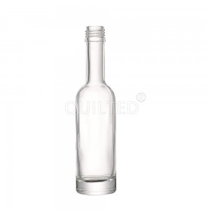 China Mini 150 ml clear liquor glass gin bottle with screw Manufacturer and Company | QLT