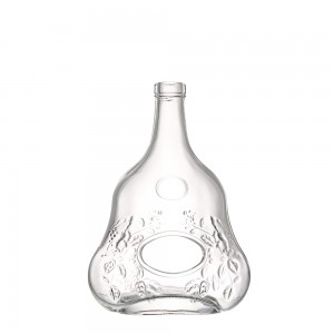 China 700 ml unique shape flat glass liquor bottle Manufacturer and Company | QLT