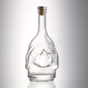 China Unique shape 500 ml clear liquor glass tequila bottle Manufacturer and Company | QLT