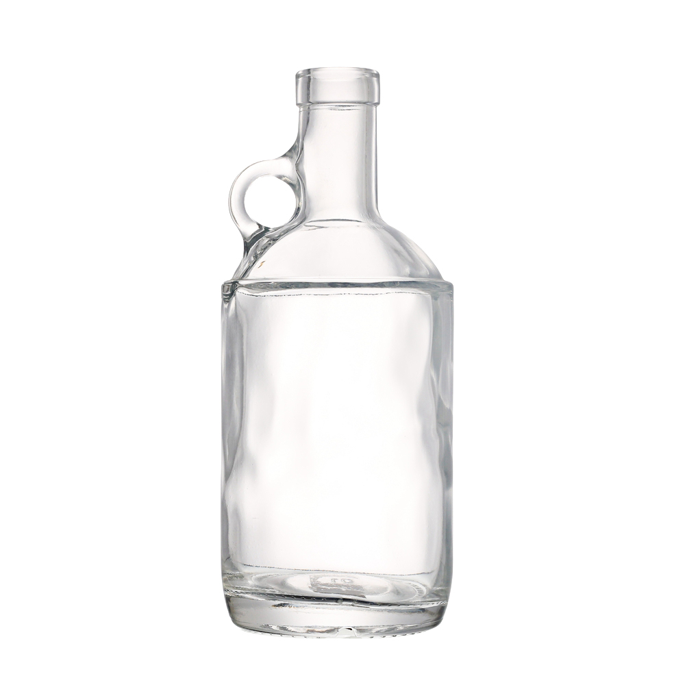 High-Quality Cheap Empty Mini Wine Bottles Manufacturers Suppliers- 750 ml liquor glass bottle with handle – QLT