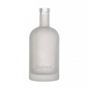 China 500 ml round shape liquor glass gin bottle with lid Manufacturer and Company | QLT