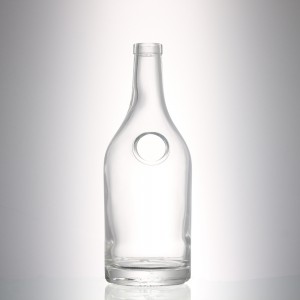 China 750 ml clear logo glass liquor bottle Manufacturer and Company | QLT